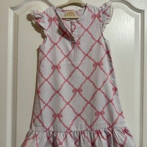 TBBC Marnie Morning Gown - Belle Meade Bow with White Eyelet Size 3T